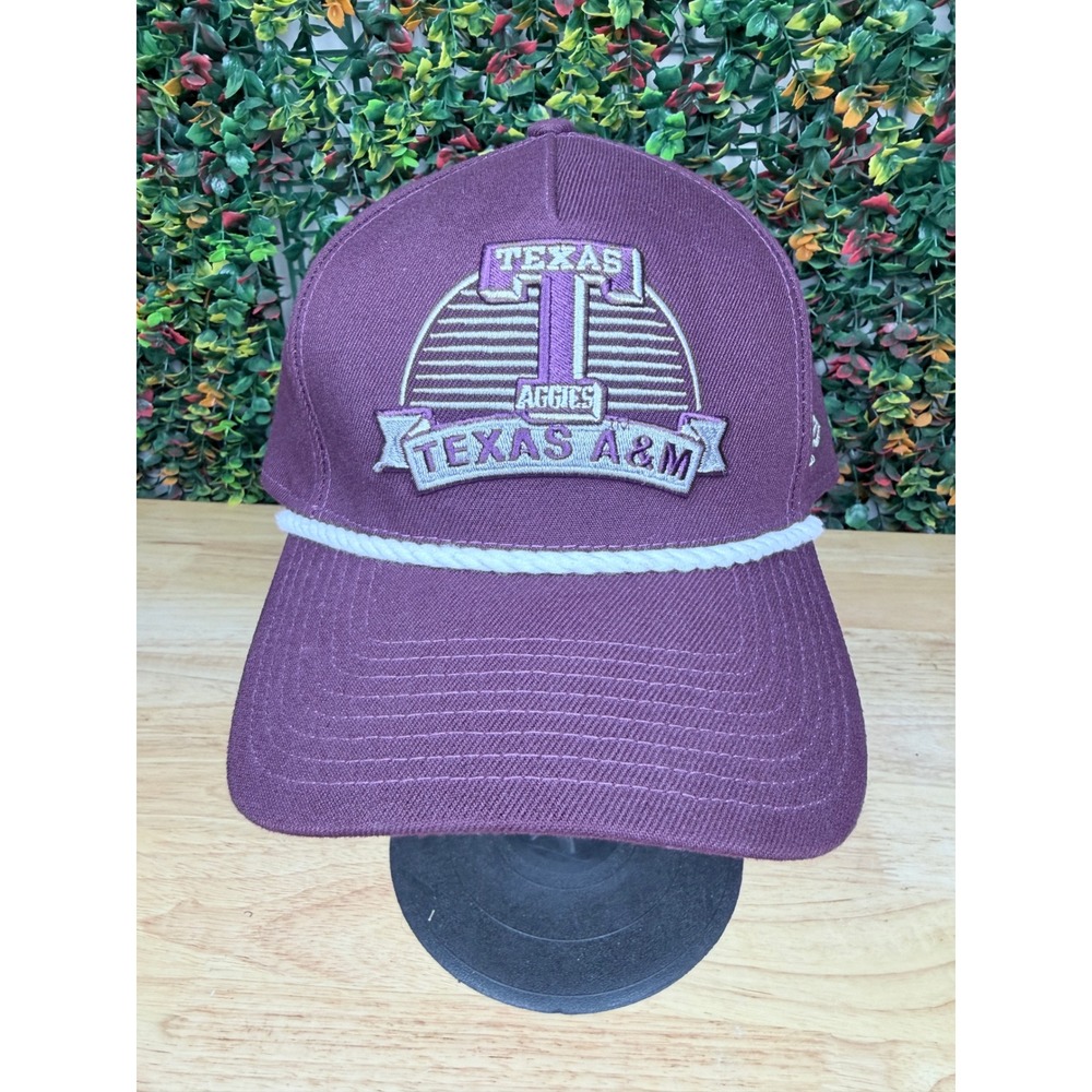 Texas A&M Aggies New Era 9FORTY Maroon Rope Snapback Hat Cap Adjustable Men NCAA